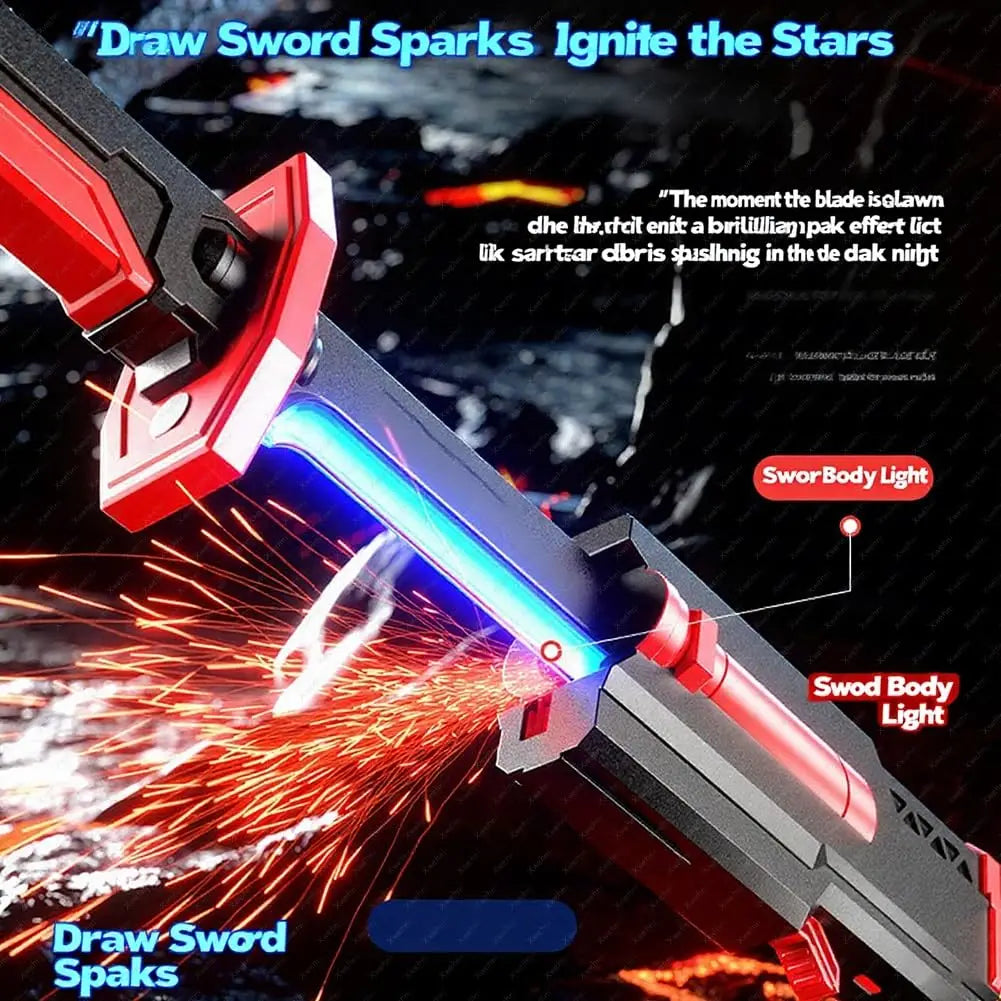 Glowing Sword with Sparks & Smoke